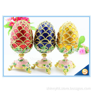 100% handmade enamel easter egg box for gifts SCJ427
